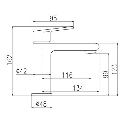 RAV Slezák CO128.0Z - Смесител за мивка COLORADO 16,2 cm лъскав златен
