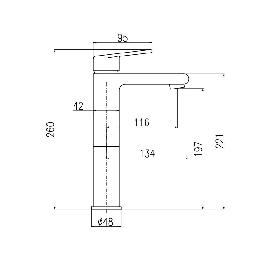 RAV Slezák CO130.0Z - Смесител за умивалник COLORADO 26 см, лъскав златен