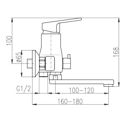 RAV Slezák CO151.5 - смесител за вана COLORADO, хром с висок гланц