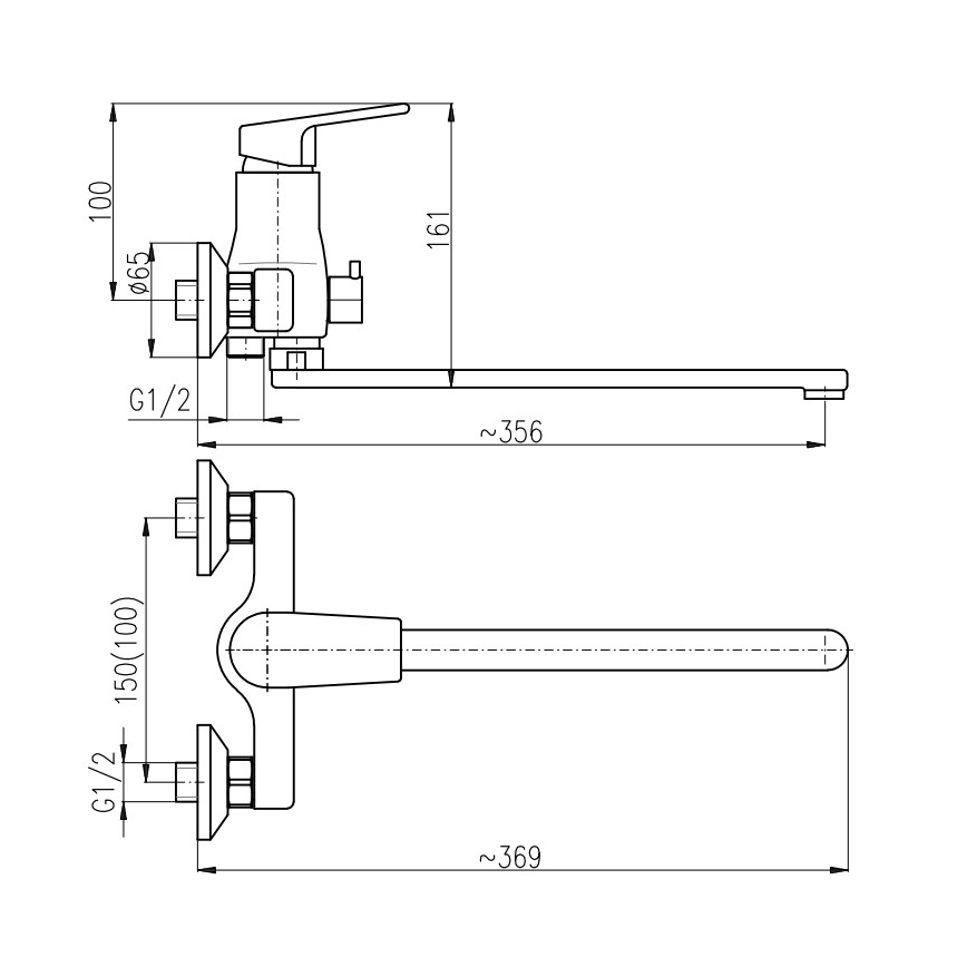 RAV Slezák CO153.5 - Смесител за вана COLORADO, бляскав хром