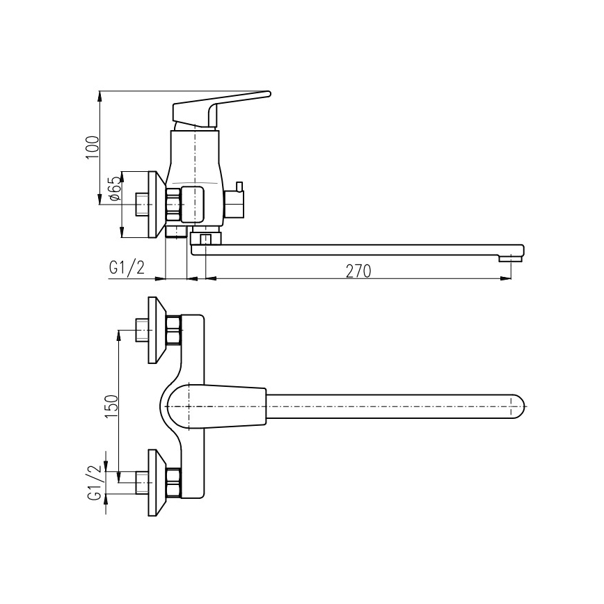 RAV Slezák CO153.5CMATZ - Смесител за вана COLORADO черен/златен