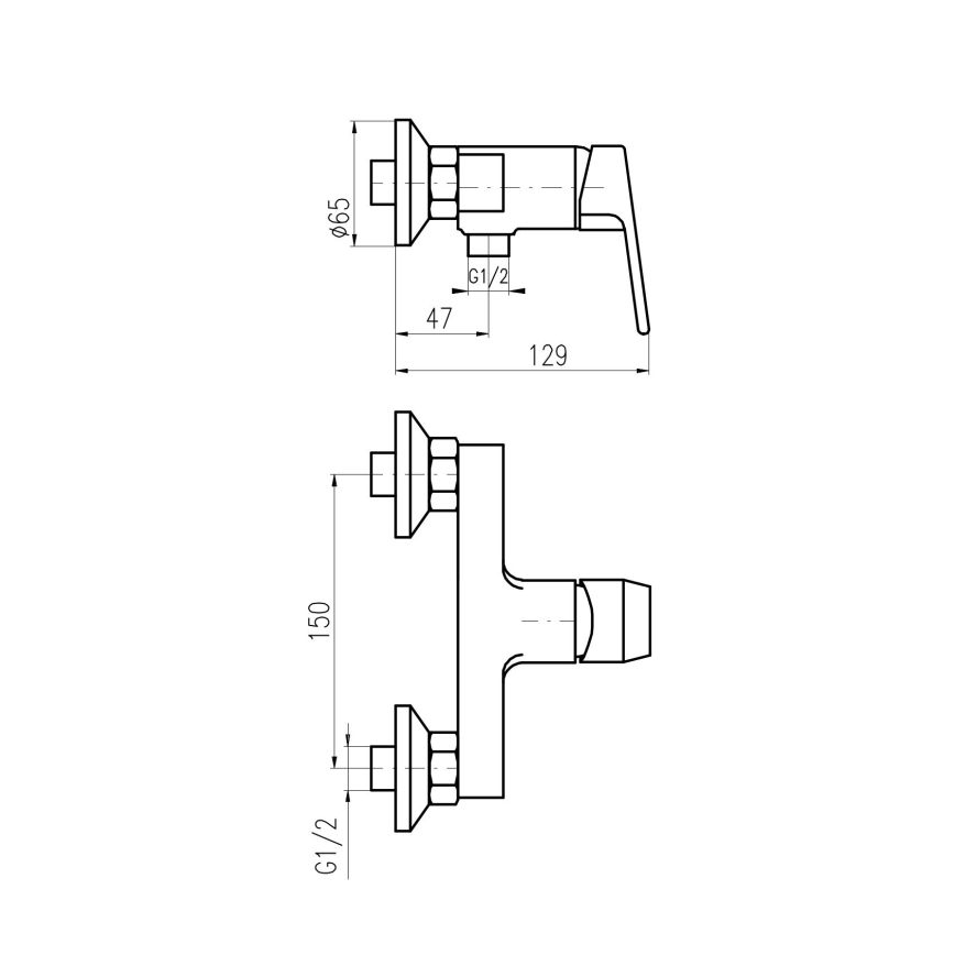 RAV Slezák CO181.5 - Душ смесител COLORADO, лъскав хром