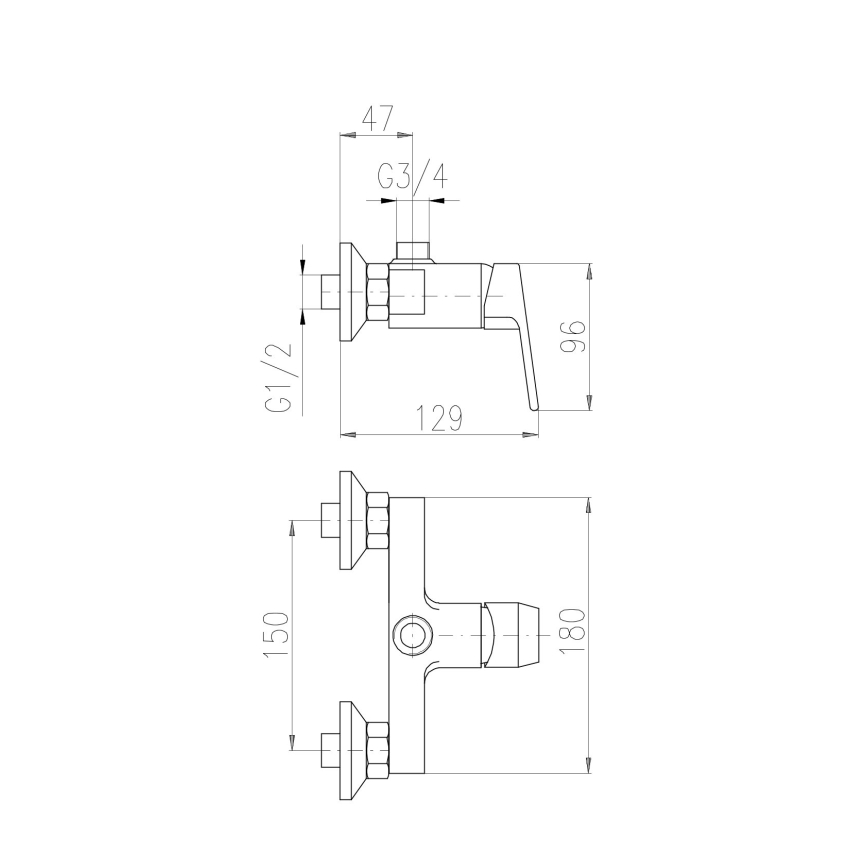 RAV Slezák CO182.5Z - Душ смесител COLORADO, гланцово злато