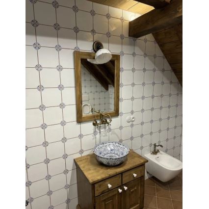 RAV Slezák MK102.5/28SM - Смесител за мивка/умивалник MORAVA RETRO 16,8 см, античен месинг