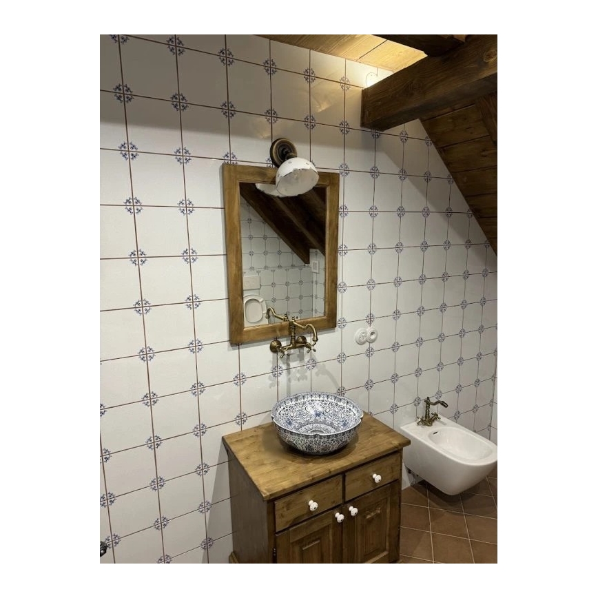 RAV Slezák MK102.5/28SM - Смесител за мивка/умивалник MORAVA RETRO 16,8 см, античен месинг