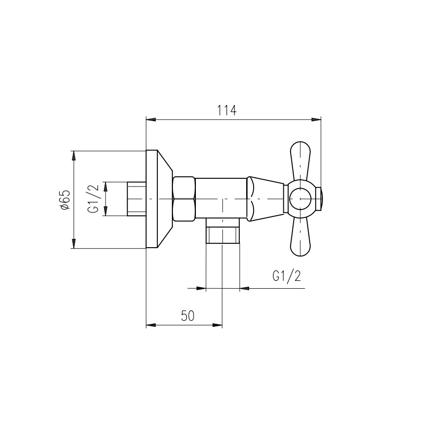 RAV Slezák MK180.5/2SM - Душ комплект със смесител MORAVA RETRO, античен месинг