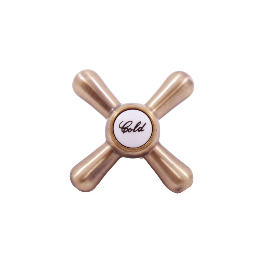 RAV Slezák MK181.5/3SM - Душ комплект със смесител MORAVA RETRO, античен месинг