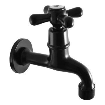 RAV Slezák MK193CMAT - смесител за мивка MORAVA RETRO, 11,8 см, матово-черен