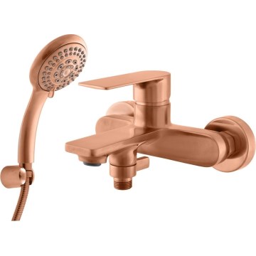 RAV Slezák NL154.5/1ZRK - комплект за вана със смесител NIL с четкано покритие в розово-златист цвят