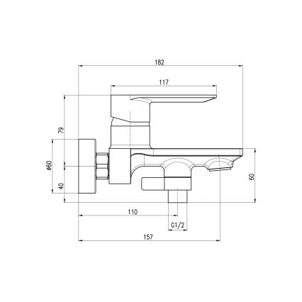 RAV Slezák NL154.5/1ZRK - комплект за вана със смесител NIL с четкано покритие в розово-златист цвят