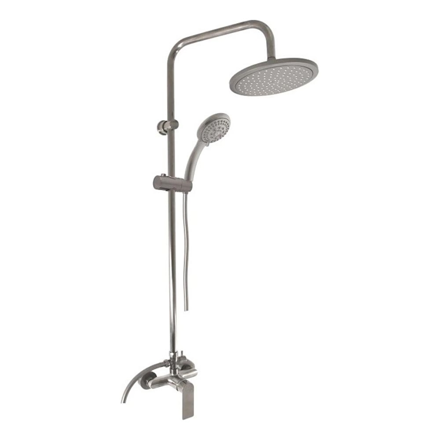 RAV Slezák NL182.5/7MGL - Комплект за душ със смесител NIL, гланцирано сиво