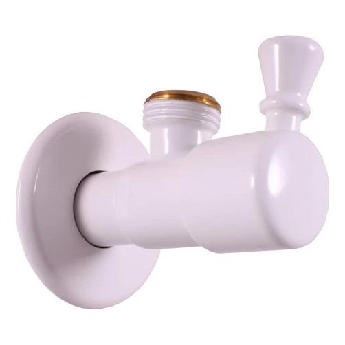 RAV Slezák RV0112B - Ъглов вентил RETRO бял гланц