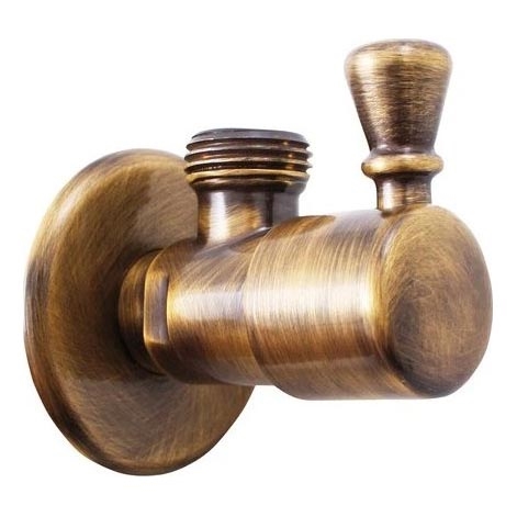 RAV Slezák RV0112SM - ъглов вентил RETRO, античен месинг