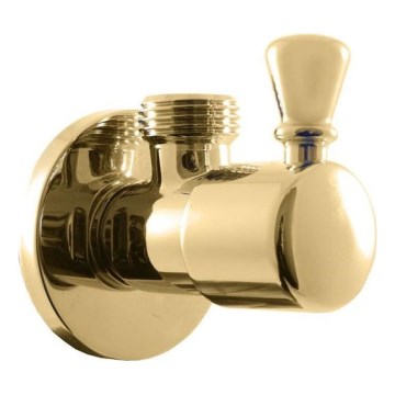 RAV Slezák RV0112Z - ъглов вентил RETRO, лъскаво злато