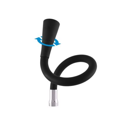 RAV Slezák SA002.5/13 - Кухненски смесител SAZAVA 32,3 cm черен/лъскав хром