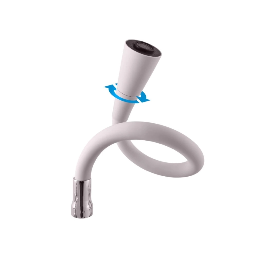 RAV Slezák SA002.5/13S - Смесител за мивка SAZAVA 32,3 см, сив/лъскав хром