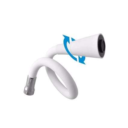 RAV Slezák SA006.0/13CB - Смесител за мивка с гъвкав чучур SAZAVA 35,6 см бял/лъскав хром