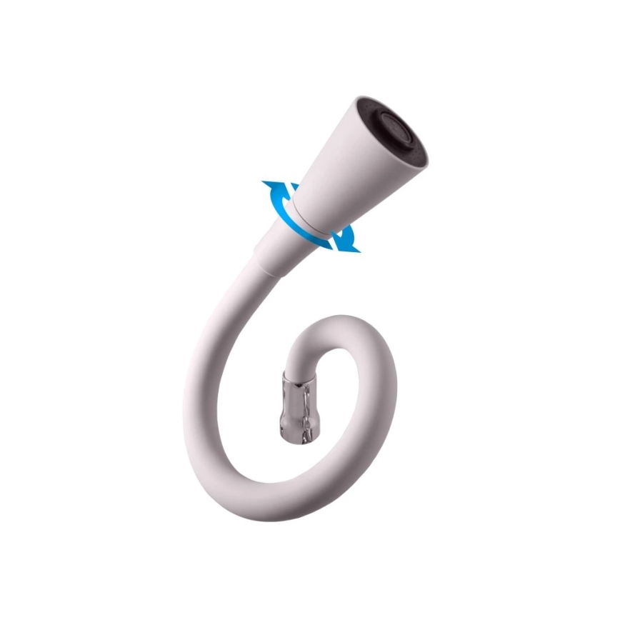 RAV Slezák SA006.0/13S - Смесител за мивка с гъвкав чучур SAZAVA 35,6 см сив/лъскав хром