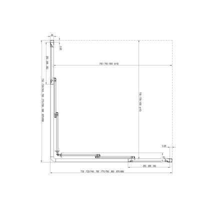 Ravak 15V701R2Z1 - Душови врати SUPERNOVA 90x198 cm бели