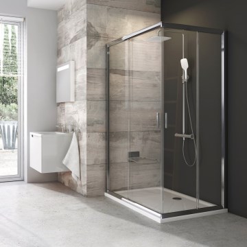 Ravak 1XV70C00Z1 - Душови врати BLIX 90x90 см лъскав хром
