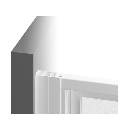 Ravak 3114O302Z1 - Четириделна четвърткръгла душ кабина SUPERNOVA 80x80 см черна