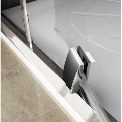 Ravak 37677U00Z1 - Четвърткръгла душ кабина PIVOT на три части, 90 x 90 см, сатинирана