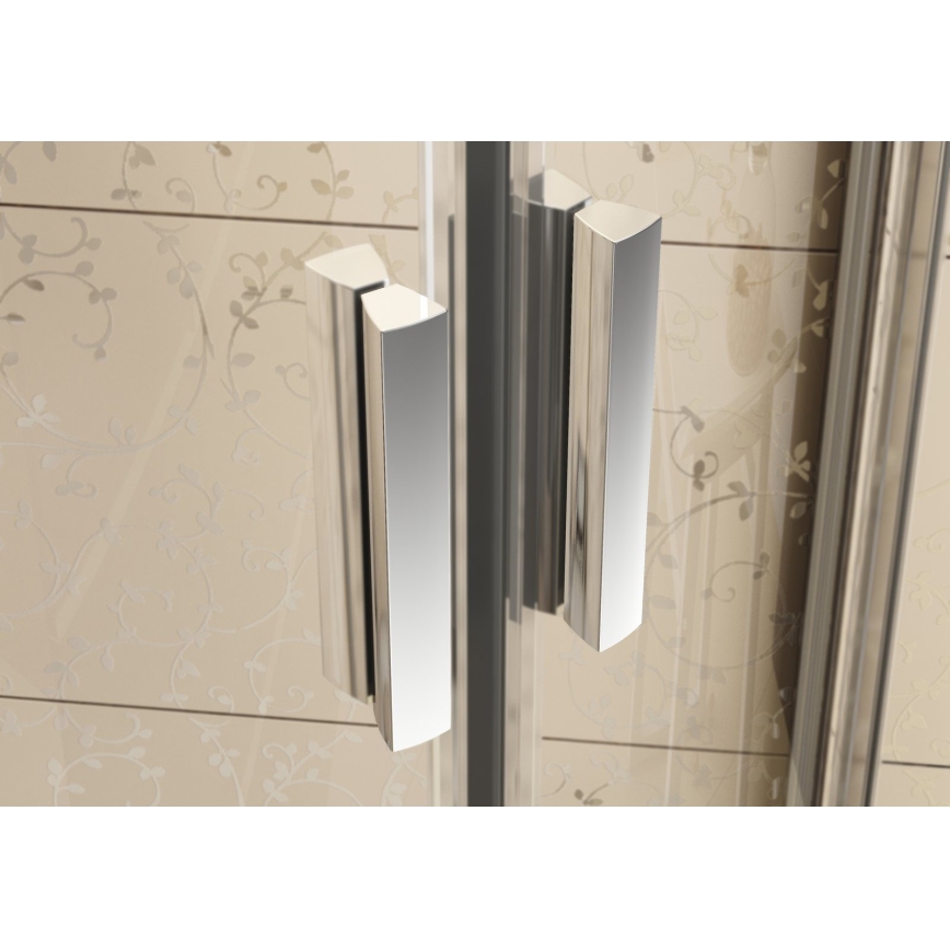 Ravak 3B240C00Z1B - Четириделна четвърткръгла душ кабина BLIX 80 x 80 см, лъскав хром