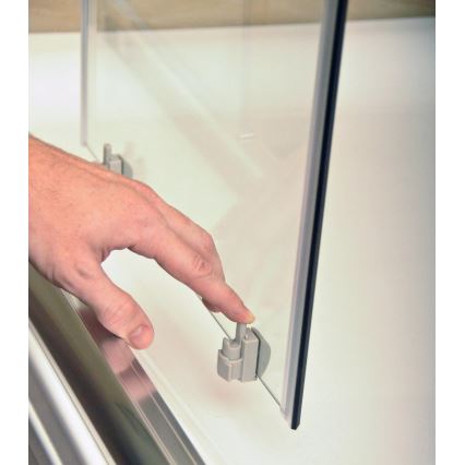 Ravak 3B240U40ZG - Четириделна четвърткръгла душ кабина BLIX 80x80 см сатен