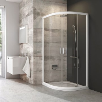 Ravak 3B270100Z1 - Четириделна четвъртокръгла душ кабина BLIX 90x90 см бяла