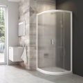 Ravak 3B270100ZG - Четирипанелна четвъртокръгла душ кабина BLIX 90x90 см бяла