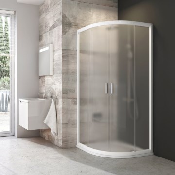 Ravak 3B270100ZG - Четирипанелна четвъртокръгла душ кабина BLIX 90x90 см бяла