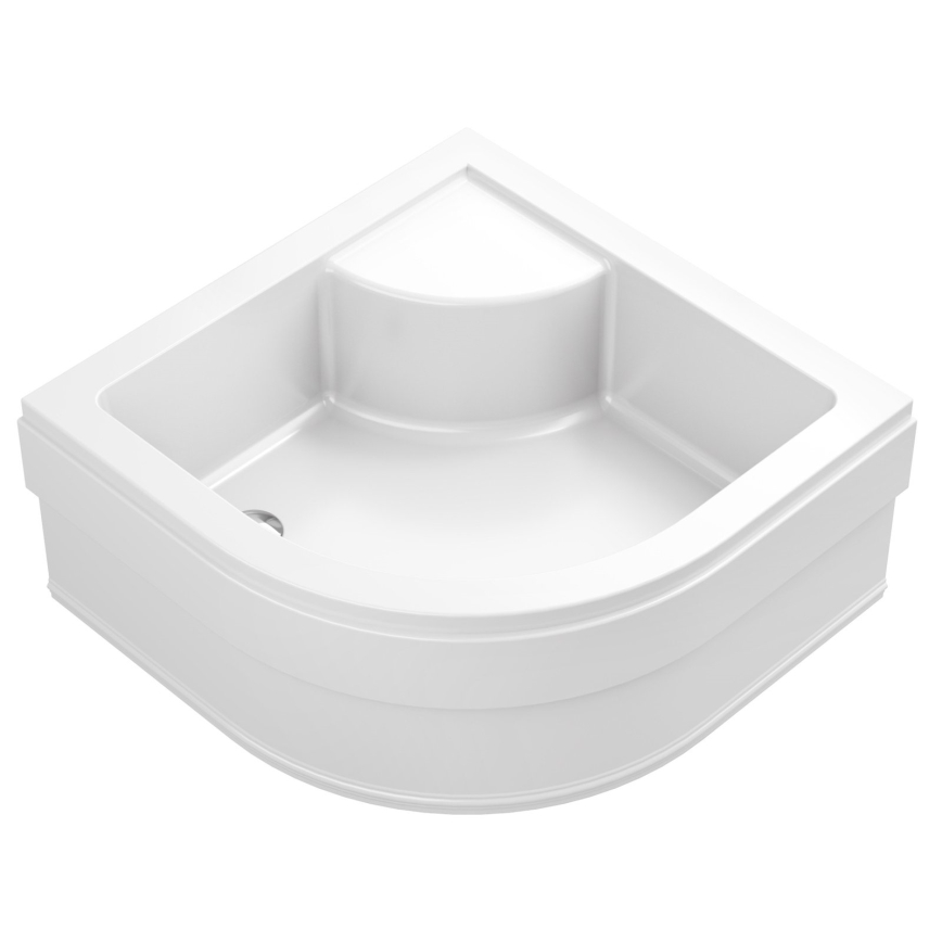Ravak A217001020 - Четвърткръгла ваничка за душ SABINA 90x90 см бяла