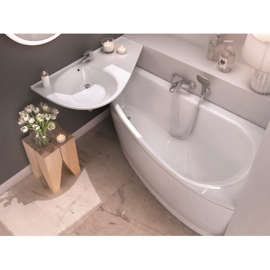 Ravak CH01000000 - Ъглова вана AVOCADO 160x75 cm акрил/бяла