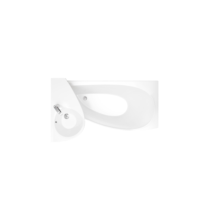 Ravak CH01000000 - Ъглова вана AVOCADO 160x75 cm акрил/бяла