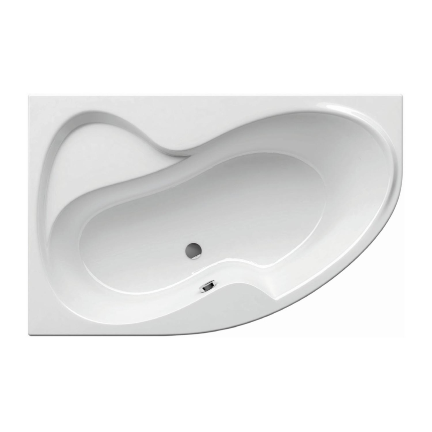 Ravak CM21000000 - ъглова вана ROSA 160x105 см, акрил, бяла