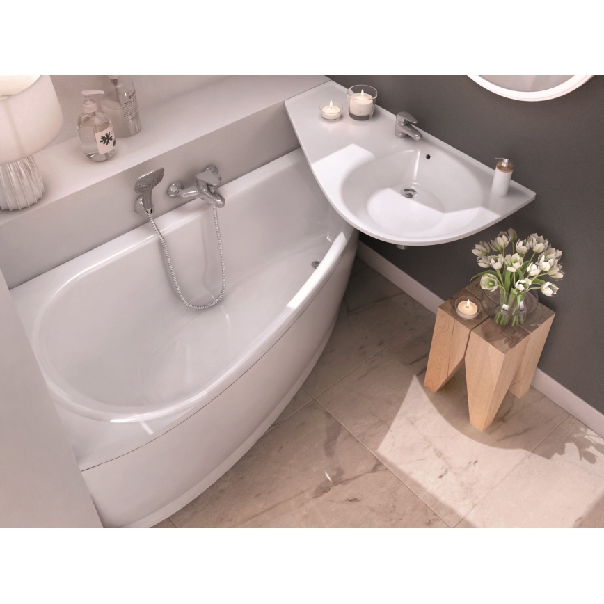 Ravak CQ01000000 - Ъглова вана AVOCADO 160x75 см акрил/бяла