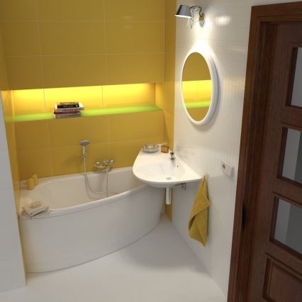 Ravak CQ01000000 - Ъглова вана AVOCADO 160x75 см акрил/бяла