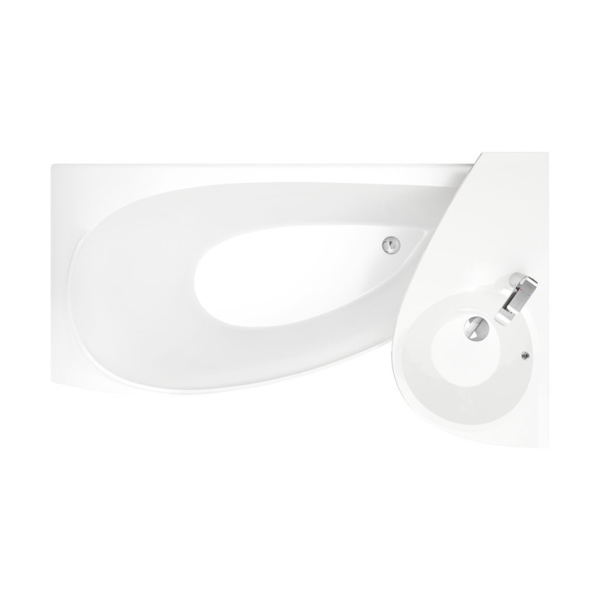 Ravak CT01000000 - Ъглова вана AVOCADO 150x75 cm акрил/бяла