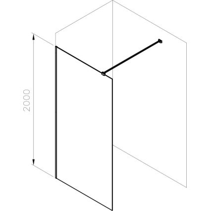 Ravak GW9WG0C00Z1 - Душ кабина WALK-IN 120x200 см, лъскав хром