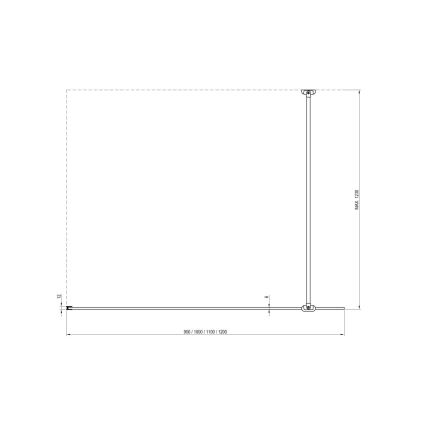 Ravak GW9WG0C00Z1 - Душ кабина WALK-IN 120x200 см, полирано хромово покритие