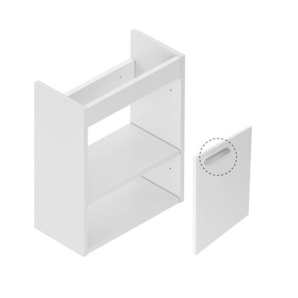 Ravak X000000538 - Шкаф за баня под мивка CHROME 40x50 см бял