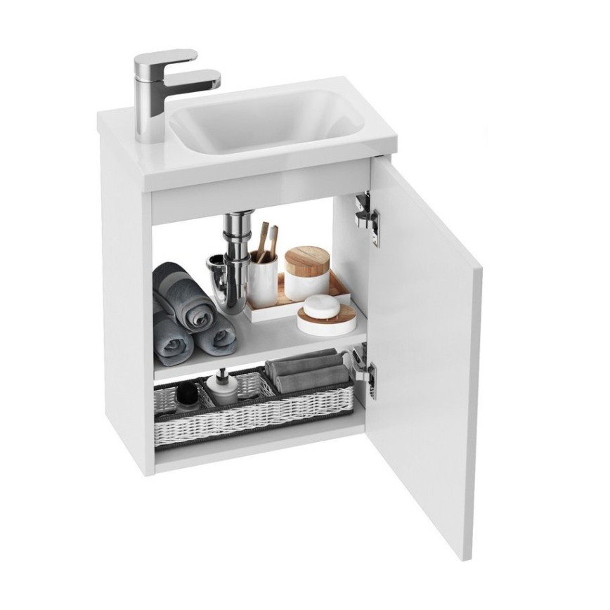 Ravak X000000540 - Дясна врата за шкаф под мивка CHROME  37,5x53 см бяла