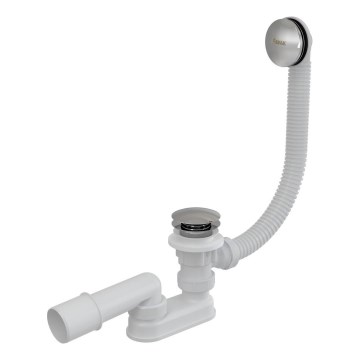 Ravak X01377 - комплект за оттичане и преливник за вана, лъскав хром