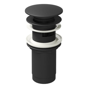 Ravak X01748 - CLICK-CLACK изпускател за умивалник, Ø 6,6 см, черен