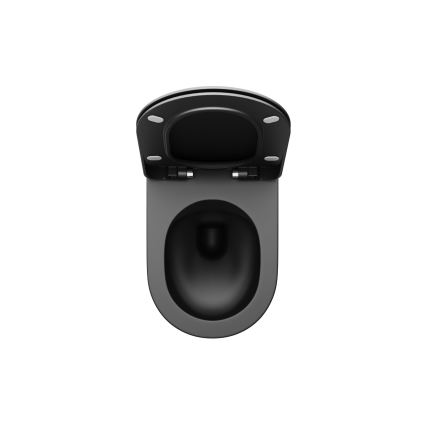 Ravak X01795 - Тоалетна седалка SoftClose CHROME черна