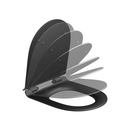 Ravak X01862 - Тоалетна седалка VITA SLIM с функция SoftClose, черна