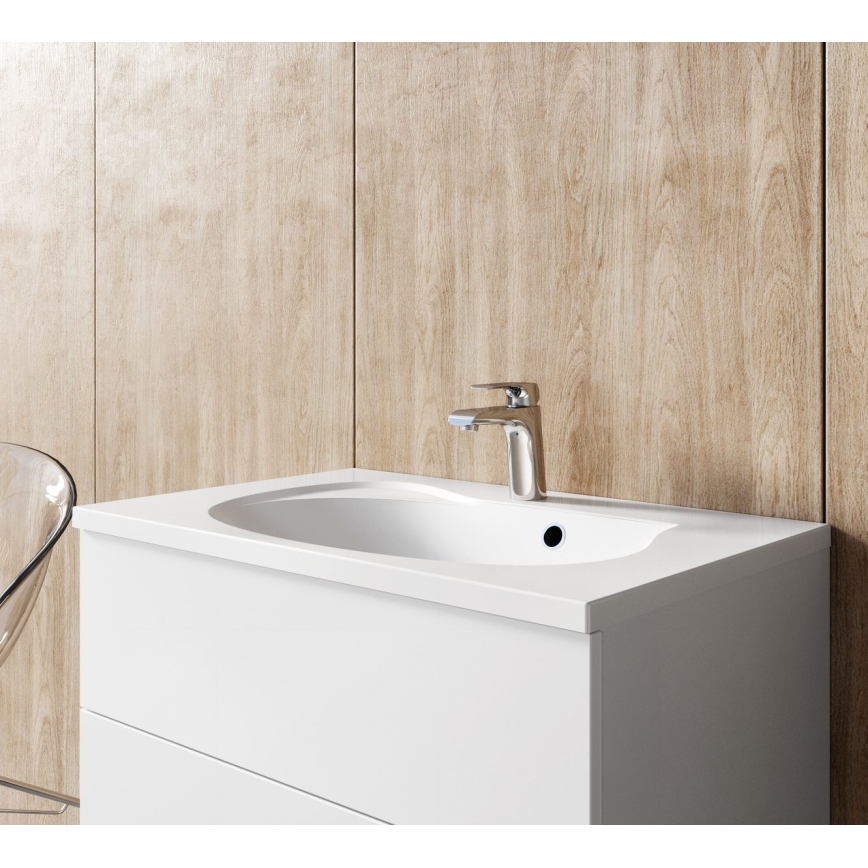 Ravak X070118 - Смесител за умивалник FLAT 15,1 см, лъскав хром