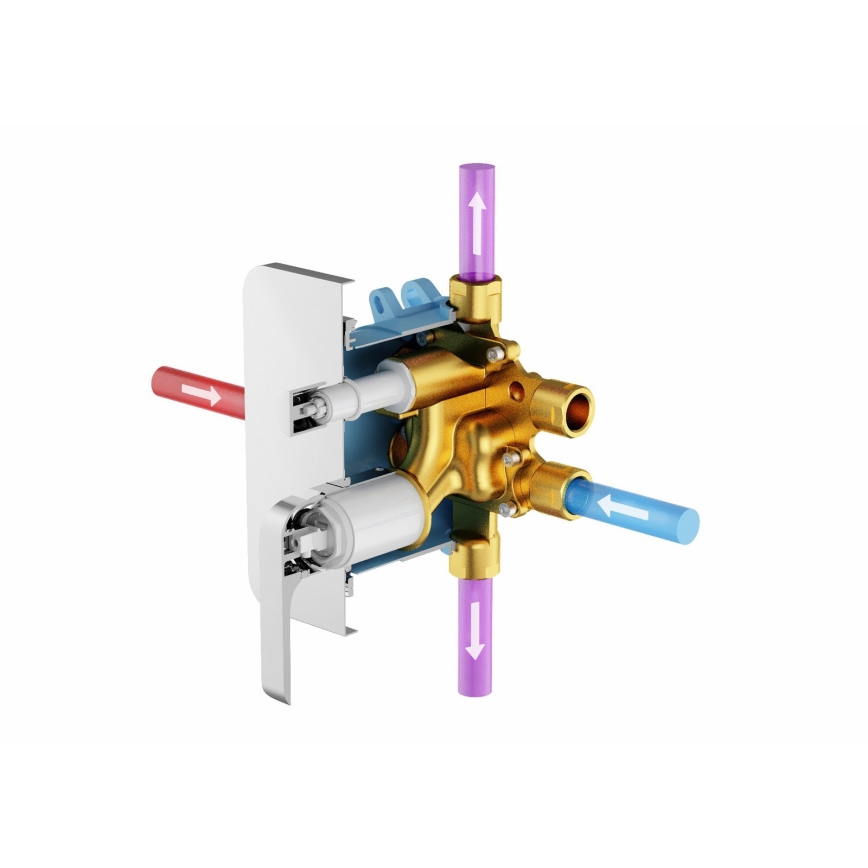 Ravak X070139 - Основно монтажно тяло за вградени смесители R-BOX VARI 13,9x14,6 cm