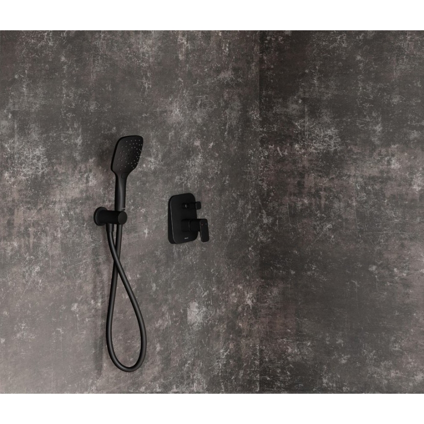 Ravak X070156 - Душ смесител за вграден монтаж FREE, черен