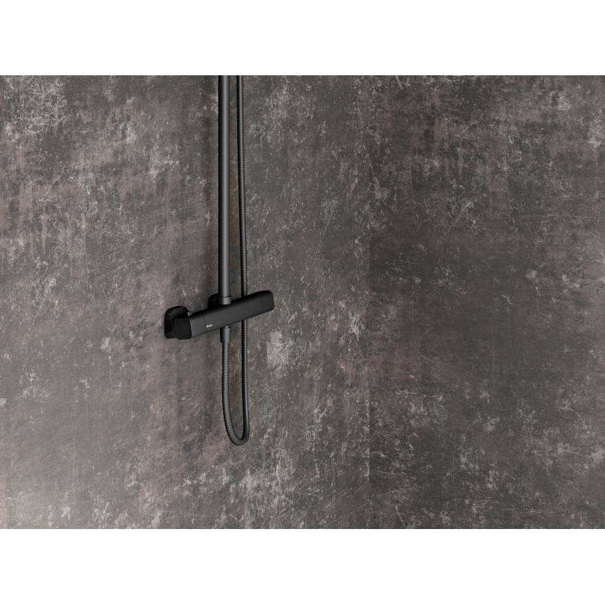 Ravak X070160 - Душ комплект FREE с термостатен смесител, черен